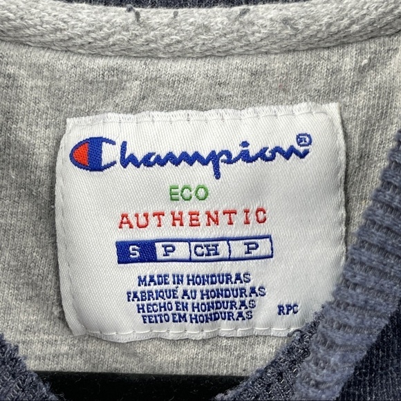 Champion Mens Blue Pullover Sweatshirt Size S - Picture 7 of 8